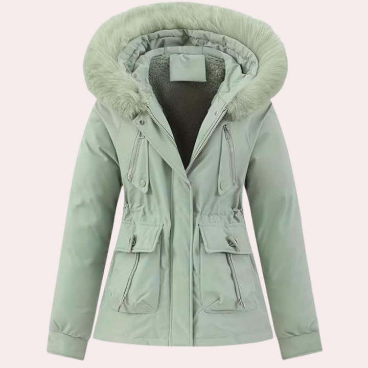 Drune | Damen Winterjacke mit Kapuze und Warmfutter