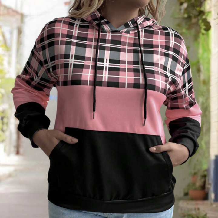 Drune | Moderne Farbblock-Hoodie für Frauen Perfekt für den Herbst