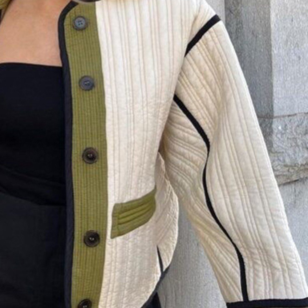 Drune | Elegante Texturierte Herbstjacke für Damen