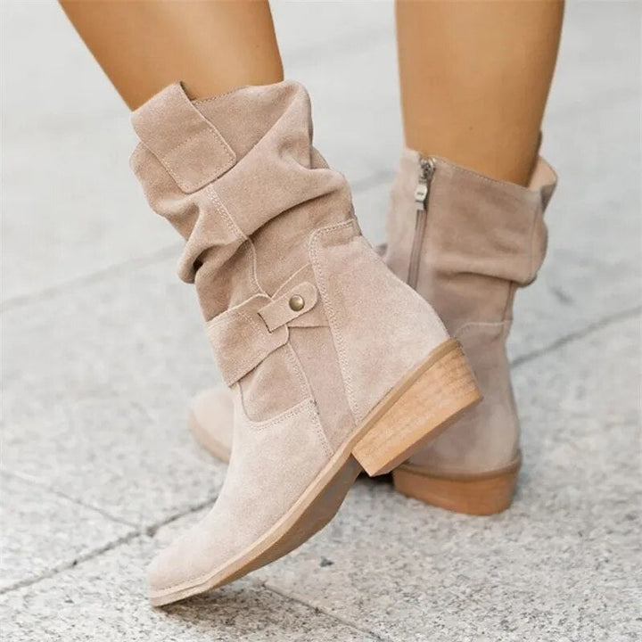 Drune | Wildleder Stiefeletten mit Niedrigem Absatz