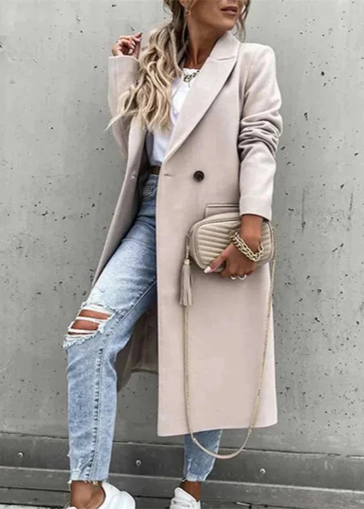 Drune | Winterjacke für Damen - langer Mantel mit klassischem Stil