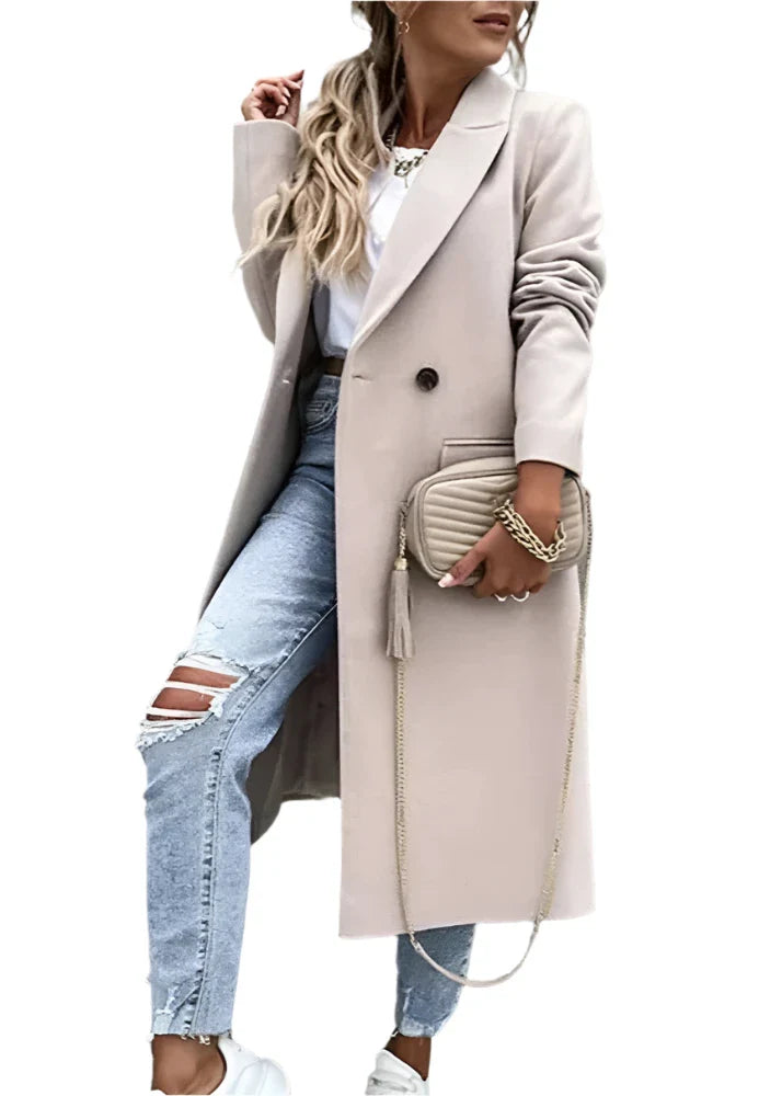 Drune | Winterjacke für Damen - langer Mantel mit klassischem Stil