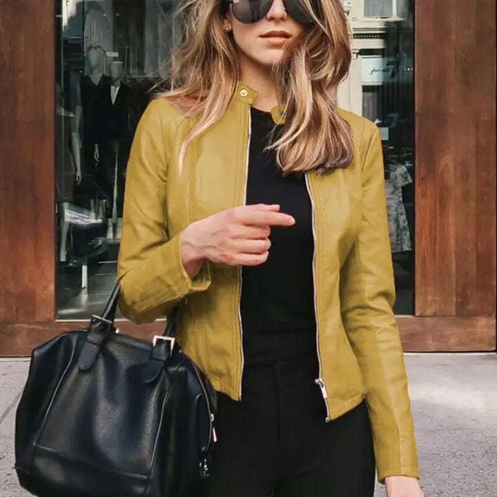 Drune | Klassische Lederjacke für Damen