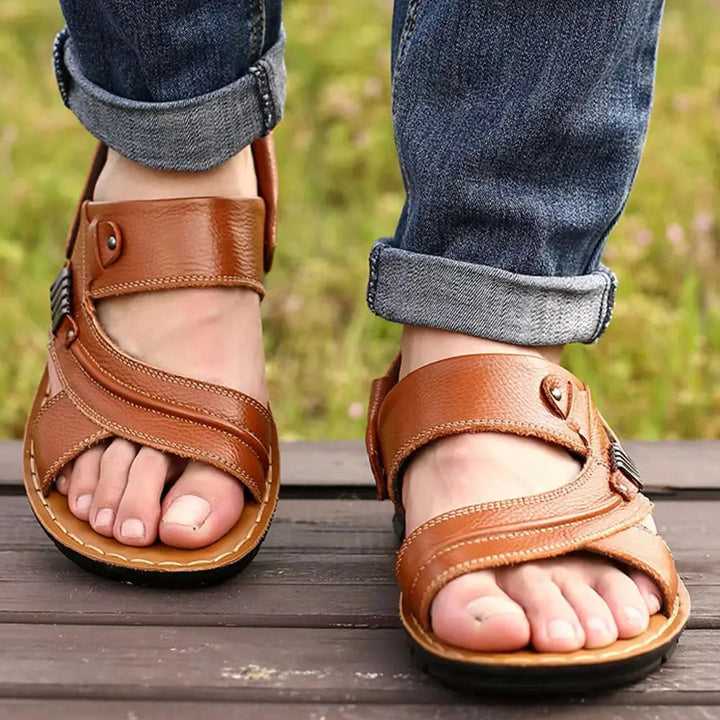 Drune | Sandalen Aus Echtem Leder