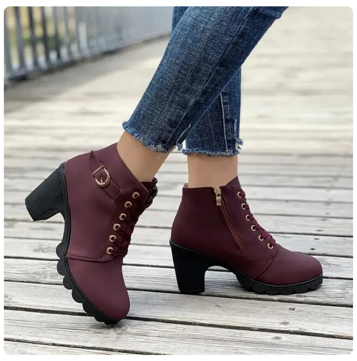 Drune | Damen Stiefeletten - Reißverschluss