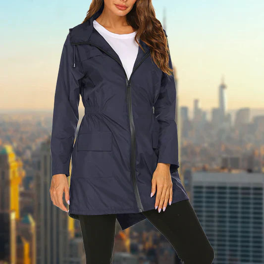 Drune | Damen Wasserfester Outdoor Regenmantel - Mit Kapuze