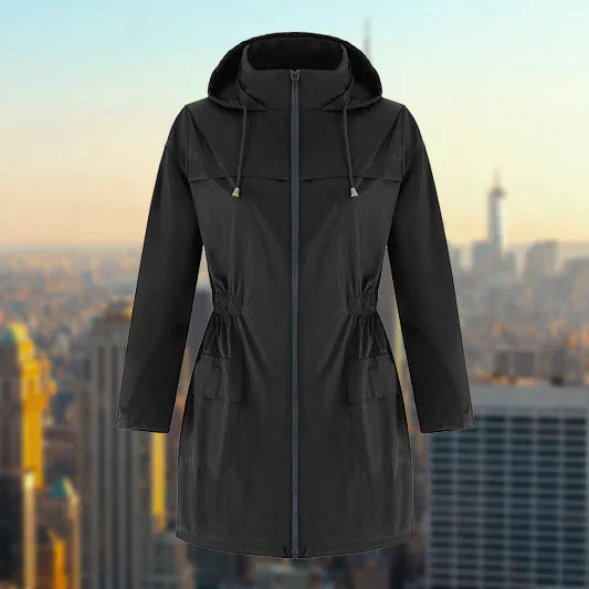 Drune | Damen Wasserfester Outdoor Regenmantel - Mit Kapuze