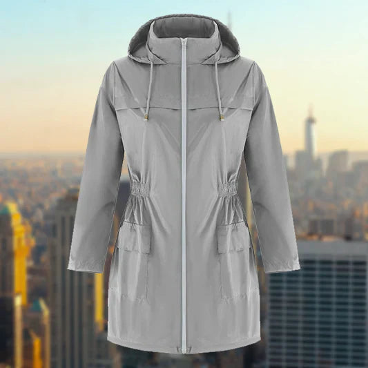 Drune | Damen Wasserfester Outdoor Regenmantel - Mit Kapuze