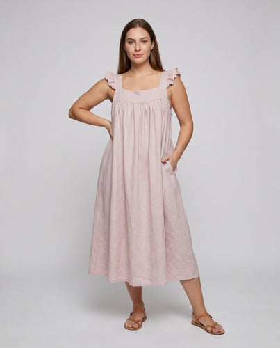 Damen Luftiges Maxikleid mit Rüschendetails