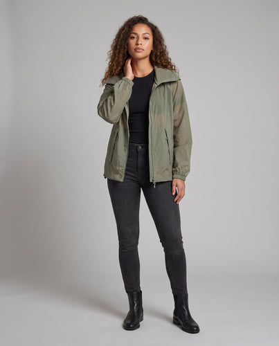 Damen leichte Outdoor-Jacke mit atmungsaktiver Membran Drune