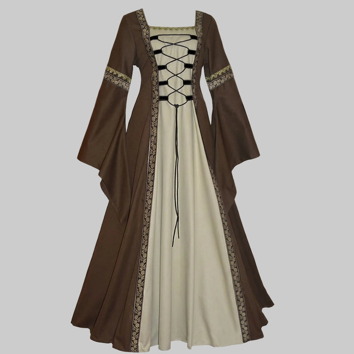 Damen historisches Märchenkleid mit elegantem Schnürdesign Drune
