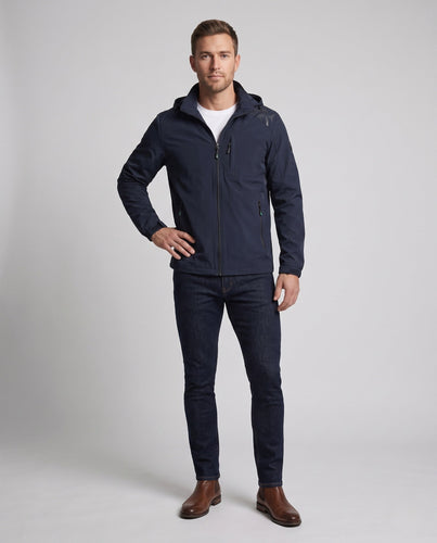 Leichter atmungsaktiver Feldjacke für Herren mit Kapuze und Mesh-Futter drune