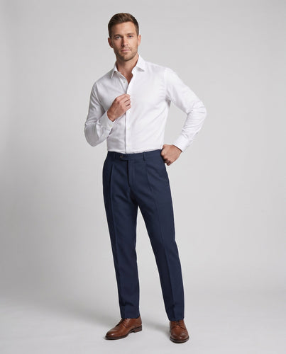 Herren elegante Anzughose mit feinem Schnitt Drune