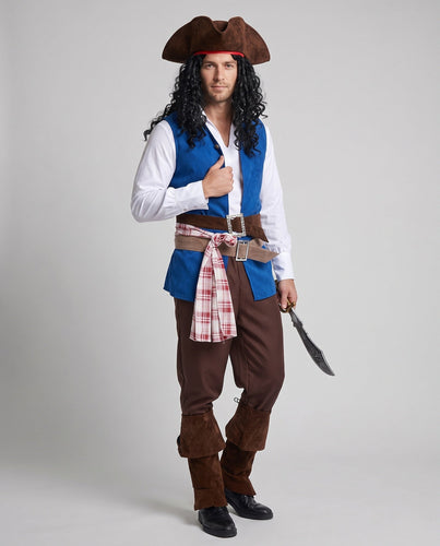 Herren Piratenkostüm mit authentischen Details und hochwertigem Material Drune