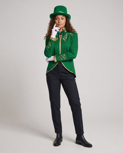Damen festlicher Anzugjacke mit goldenen Details Drune