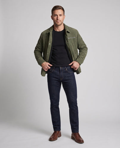 Herren Weiche Cordjacke mit Teddy-Innenfutter Drune