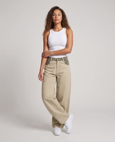 Damen Stilvolle Lockere Cargo-Hosen Drune
