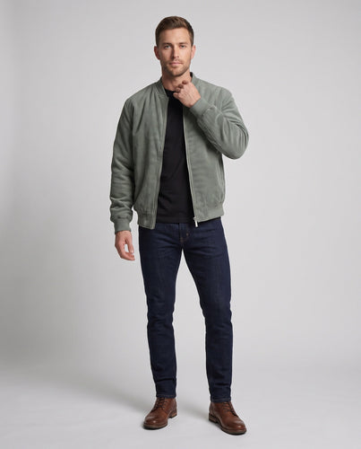 Herren Cord-Blouson mit gesteppter Thermo-Innenfütterung und Rippbündchen Drune