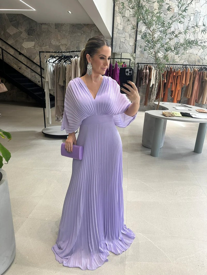 Drune | Fließendes Sommerkleid mit Bauchverdecker Effekt