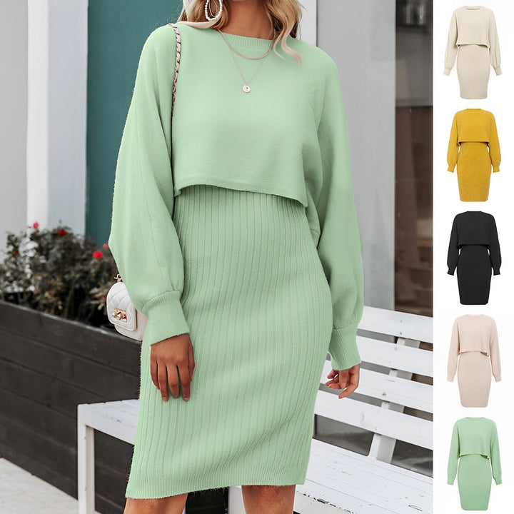 Drune | 2|Teiliges Strickkleid Mit Flügelärmeln