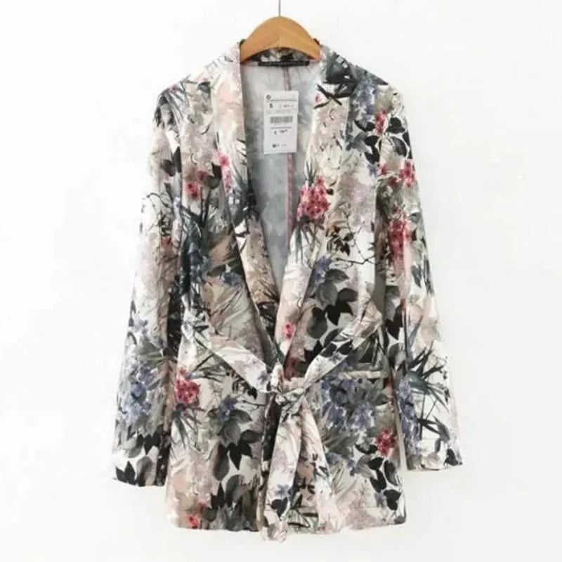 Drune | Retro Floral Blazer Damen - Freizeit - Floral