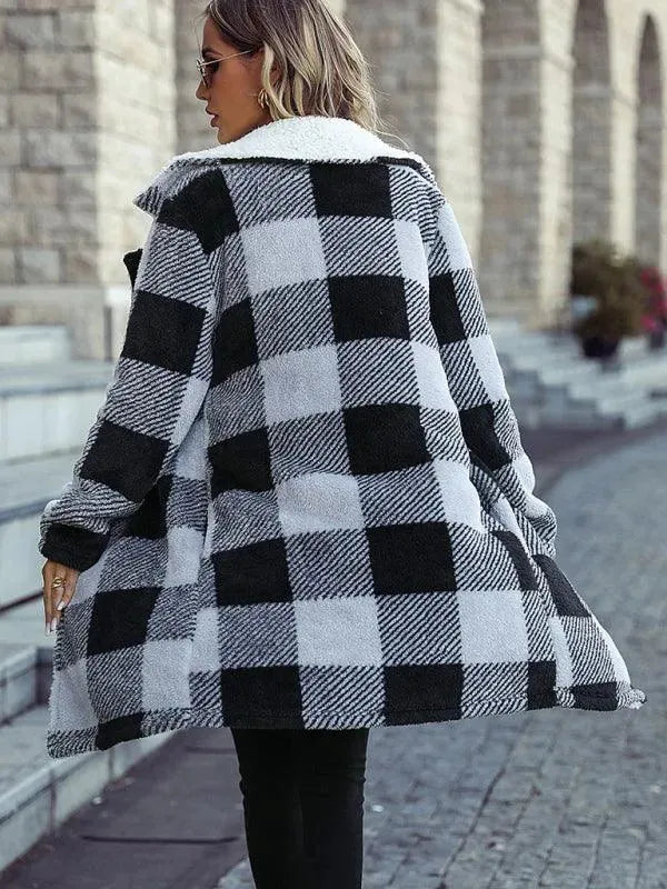 Drune | Wendbarer Karierter Wintermantel für Damen