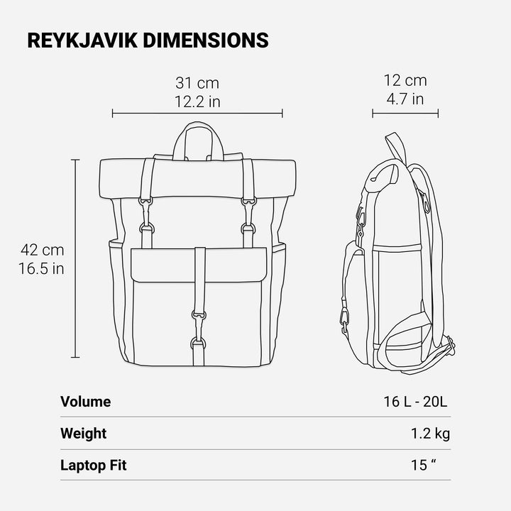 Drune | Canvas Rucksack - NordicaStyle - Zeitlos und Nachhaltig für Abenteurer