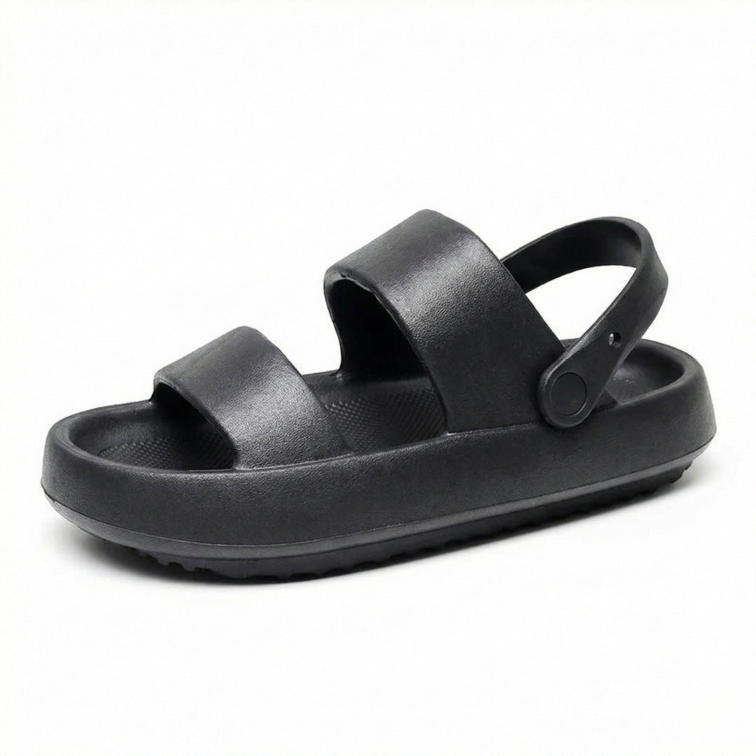 Drune | Orthopädische Sandalen Comfort Plus Pantoletten mit Doppelriemen Gepolsterte, Lässige Slip-On-Sandalen