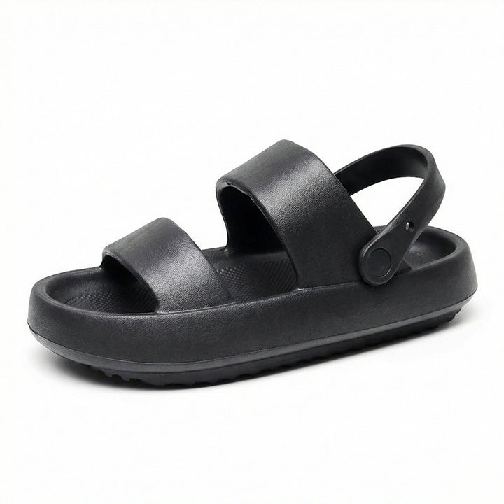 Drune | Orthopädische Sandalen Comfort Plus Pantoletten mit Doppelriemen Gepolsterte, Lässige Slip-On-Sandalen