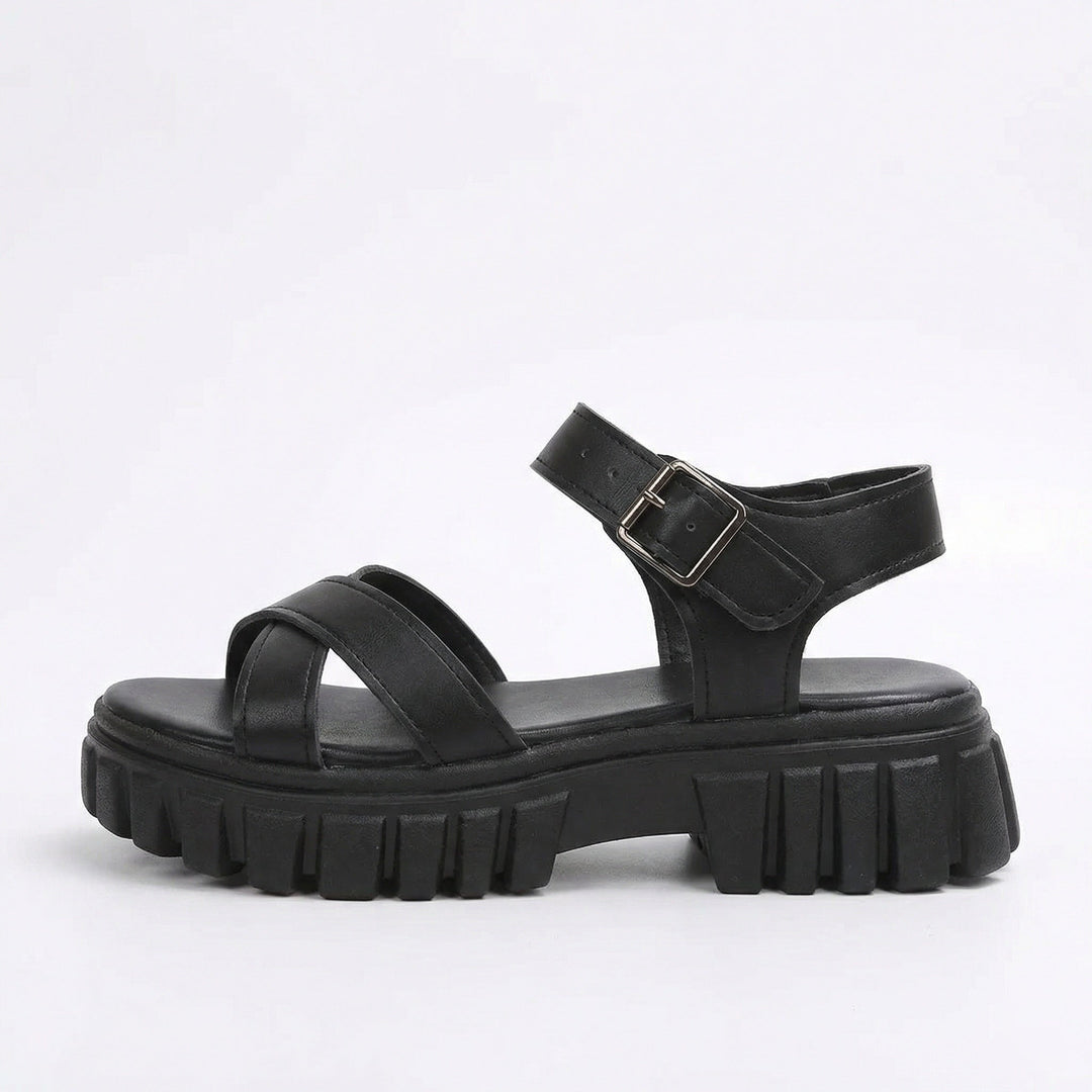 Drune | Einfarbige Freizeitsandalen