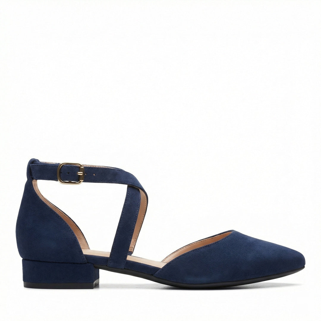 Drune | Modische Flache Sandalen mit Spitzer Spitze