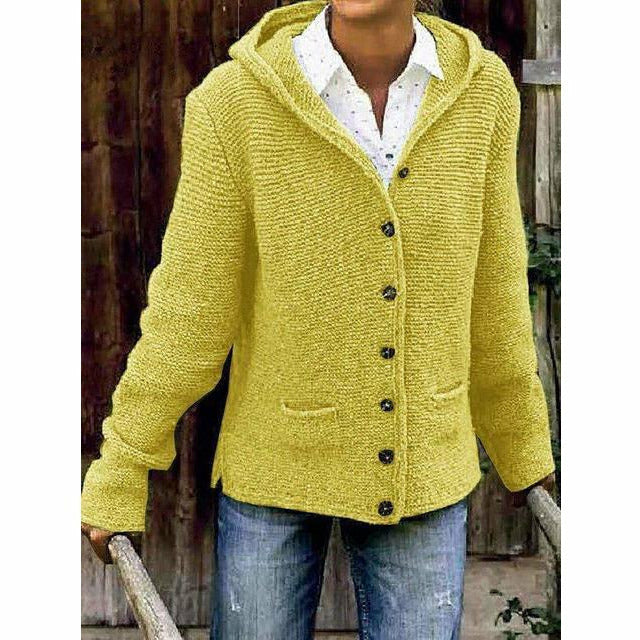 Drune | Vintage Kapuzenstrickmantel
