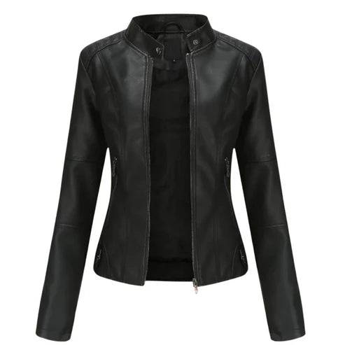 Drune | Leder Damenjacke mit Reißverschluss