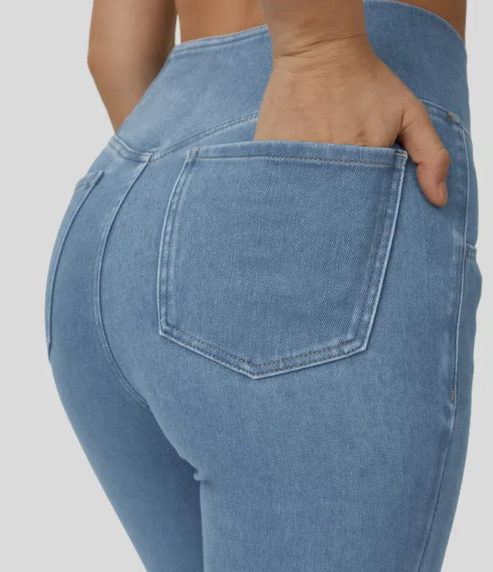 Drune | Hoch Taillierte, Ausgestellte Jeans