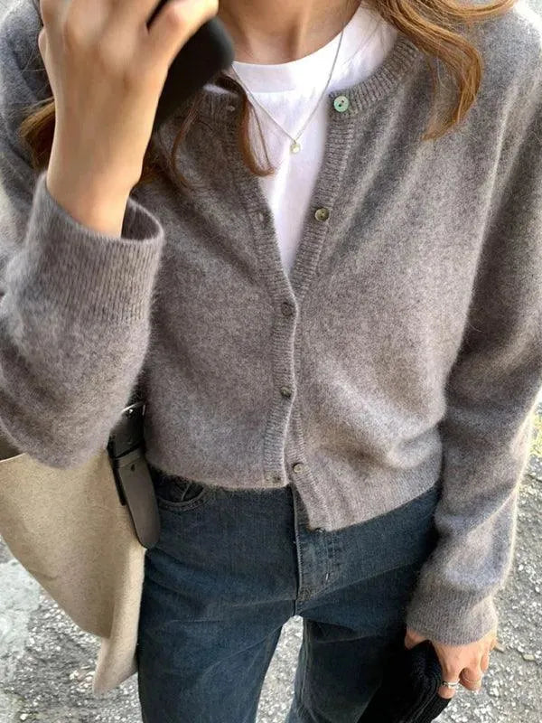 Drune | Geschichteter Damen Strickjacke Pullover