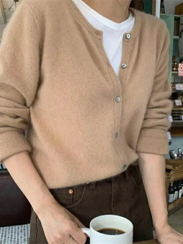 Drune | Geschichteter Damen Strickjacke Pullover
