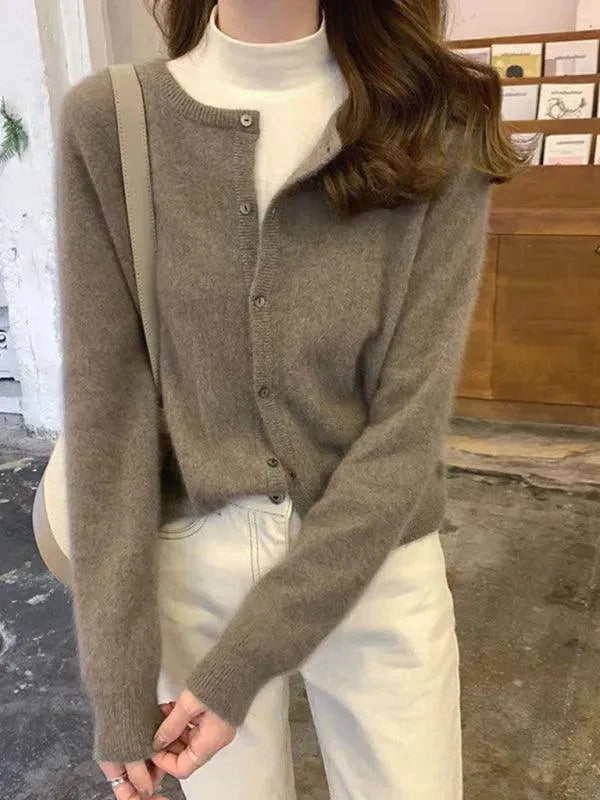 Drune | Geschichteter Damen Strickjacke Pullover