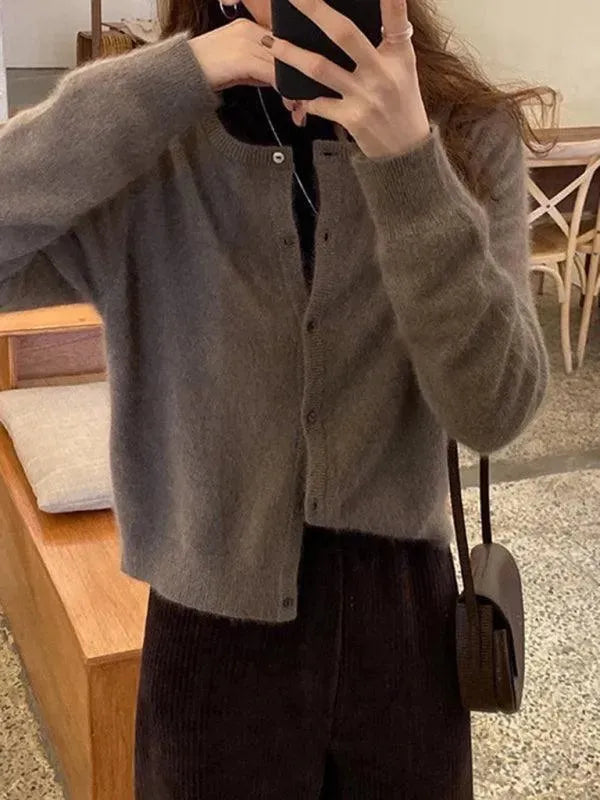 Drune | Geschichteter Damen Strickjacke Pullover