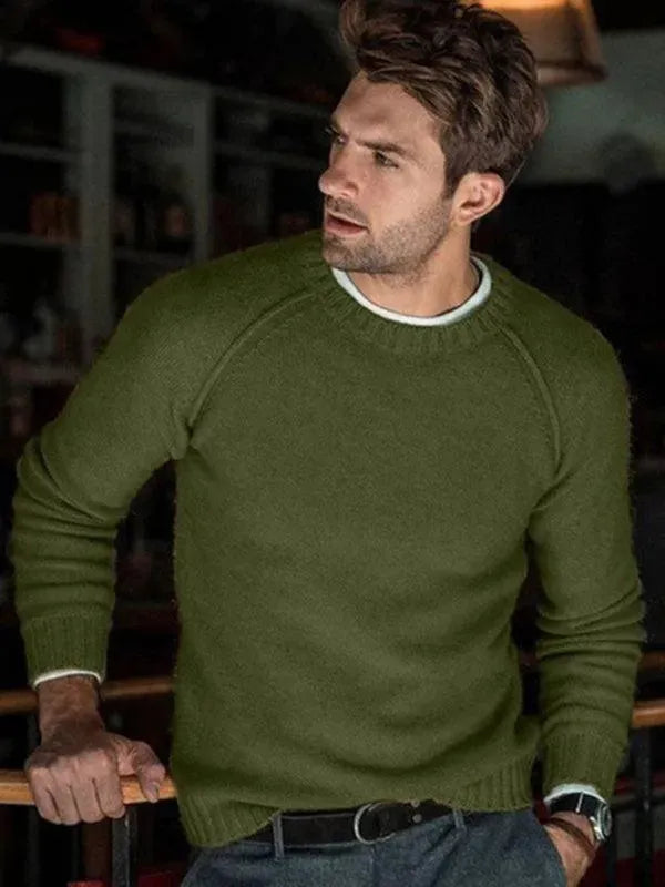 Drune | Slim Fit Herren Pullover Sweatshirt