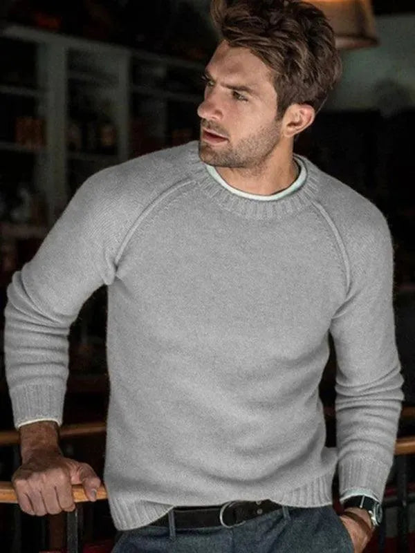 Drune | Slim Fit Herren Pullover Sweatshirt
