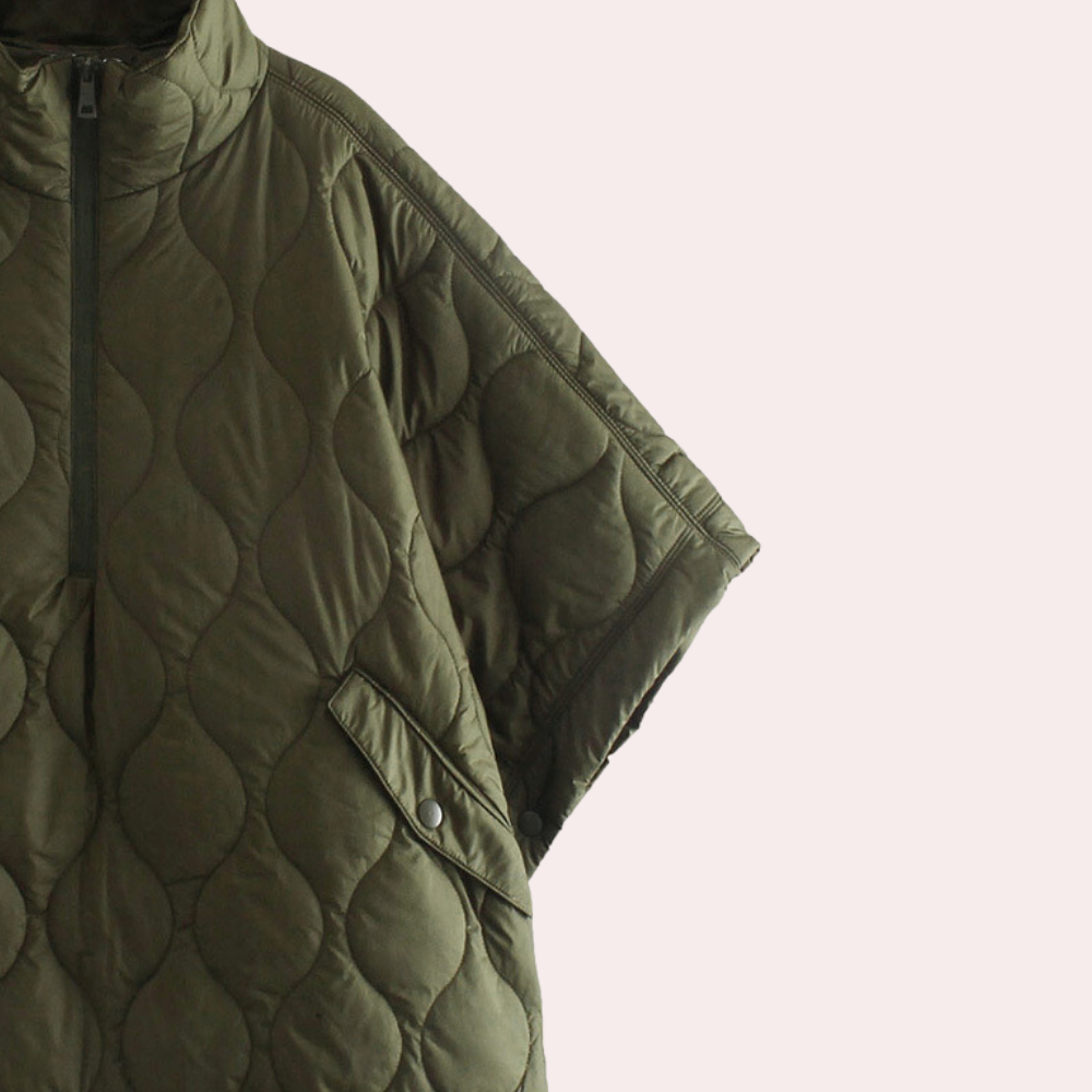 Drune | Leichte wattierte Herbstjacke mit kurzen Ärmeln für Damen