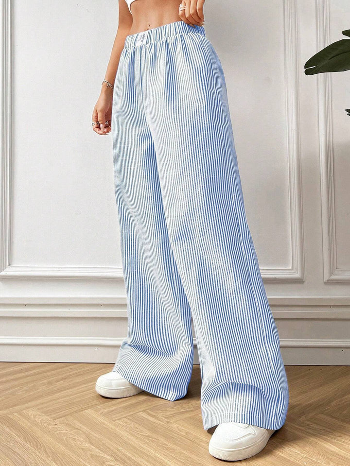 Drune | GESTREIFTE STOFFHOSE