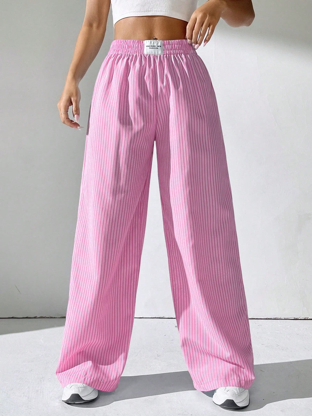 Drune | GESTREIFTE STOFFHOSE
