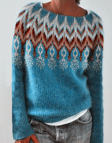 Drune | Stylischer und Bequemer Pullover mit Geometrischem Muster