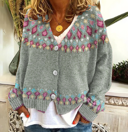 Drune | Farbiger Langarmpullover