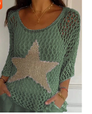 Drune | Stilvolles Stricktop mit Sternenmuster
