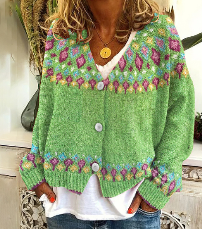 Drune | Farbiger Langarmpullover