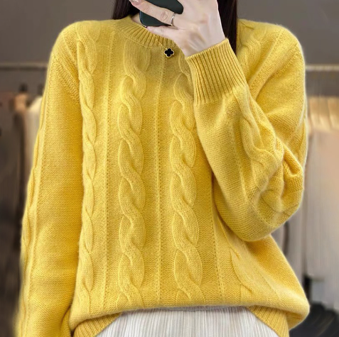 Drune | Strickpullover Erna Bequem & Elegant Weiche Gestrickte Textur
