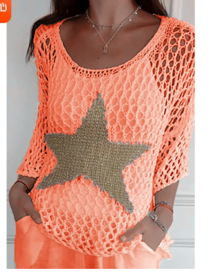 Drune | Stilvolles Stricktop mit Sternenmuster