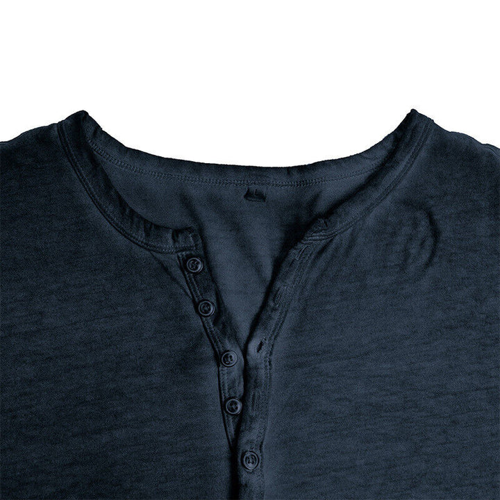 Drune | Henley Shirt Für Herren Mit Langen Ärmeln